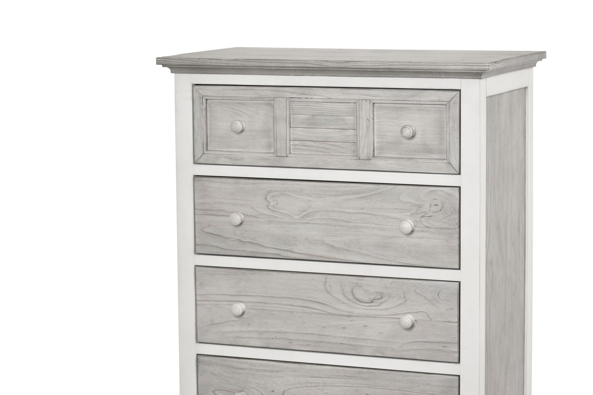 Islamorada - 5 Drawer Chest - Dapple Gray / Blanc