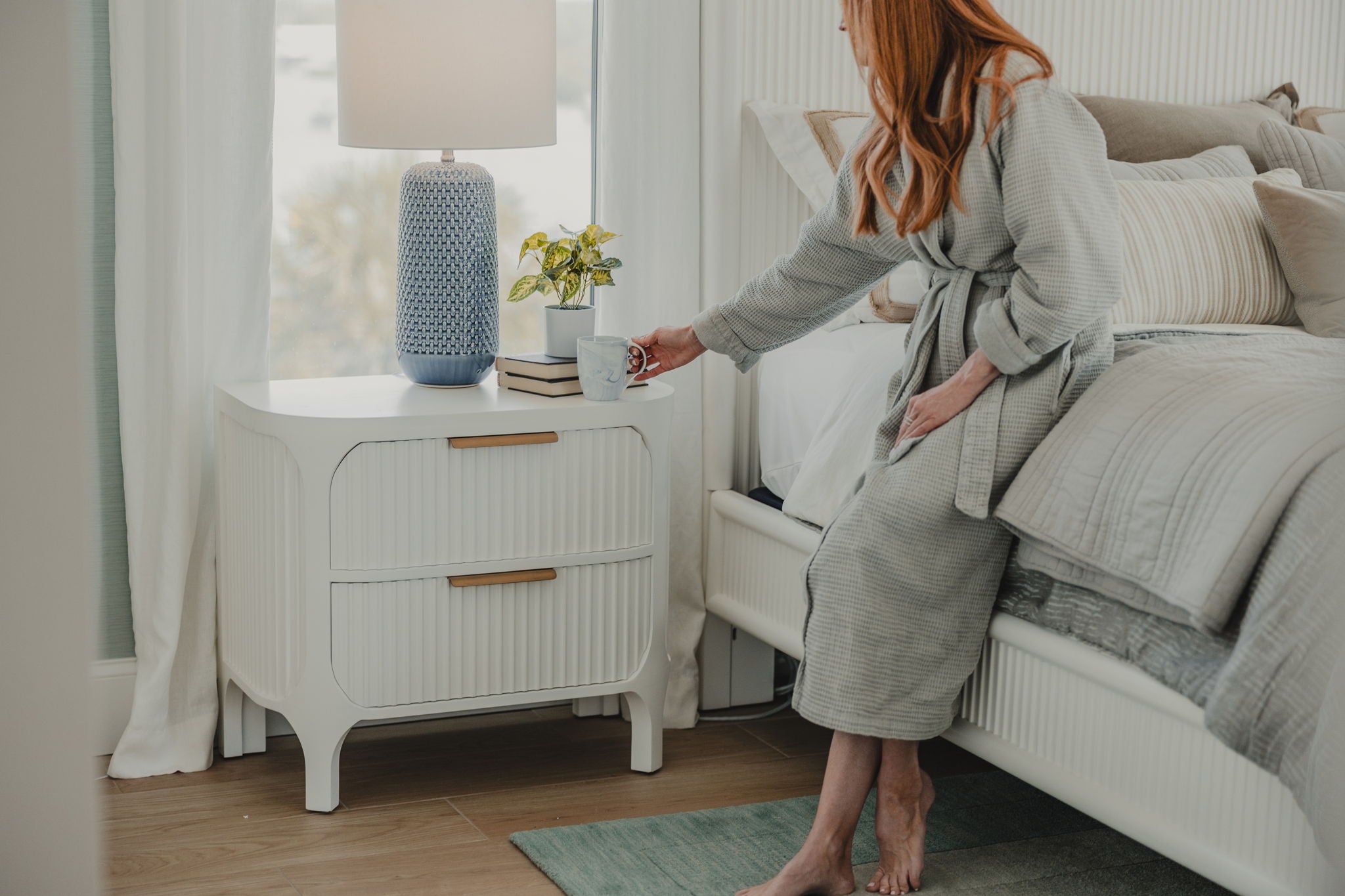 Montauk - 2-Drawer Nightstand With Power Strip And USB-A Port - White