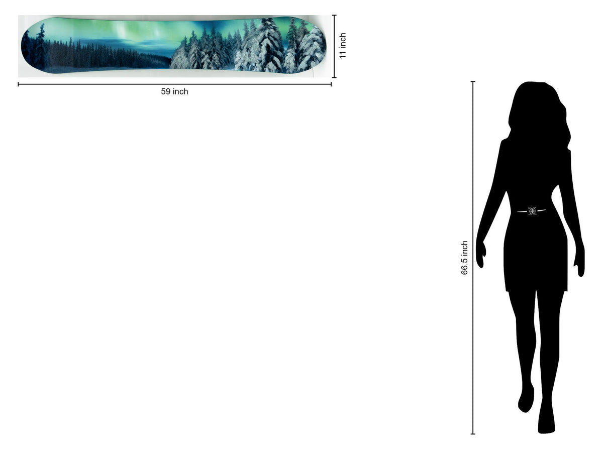 Snowboard - Northern Lights - Blue