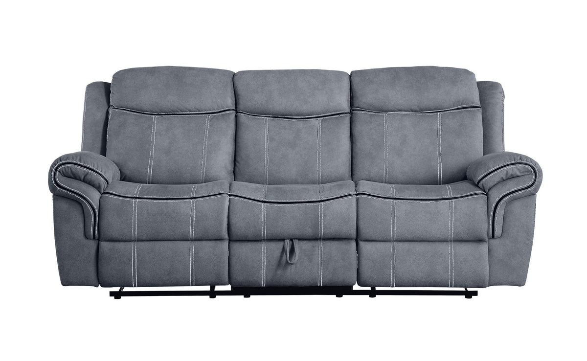 Zubaida - Two Tone Recliner Sofa With USB Port Drop Down Table