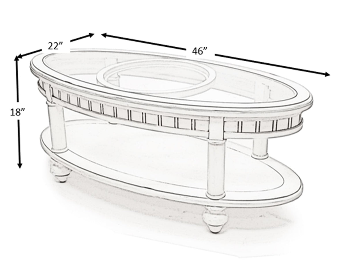 Monaco - Table With Palm Insert