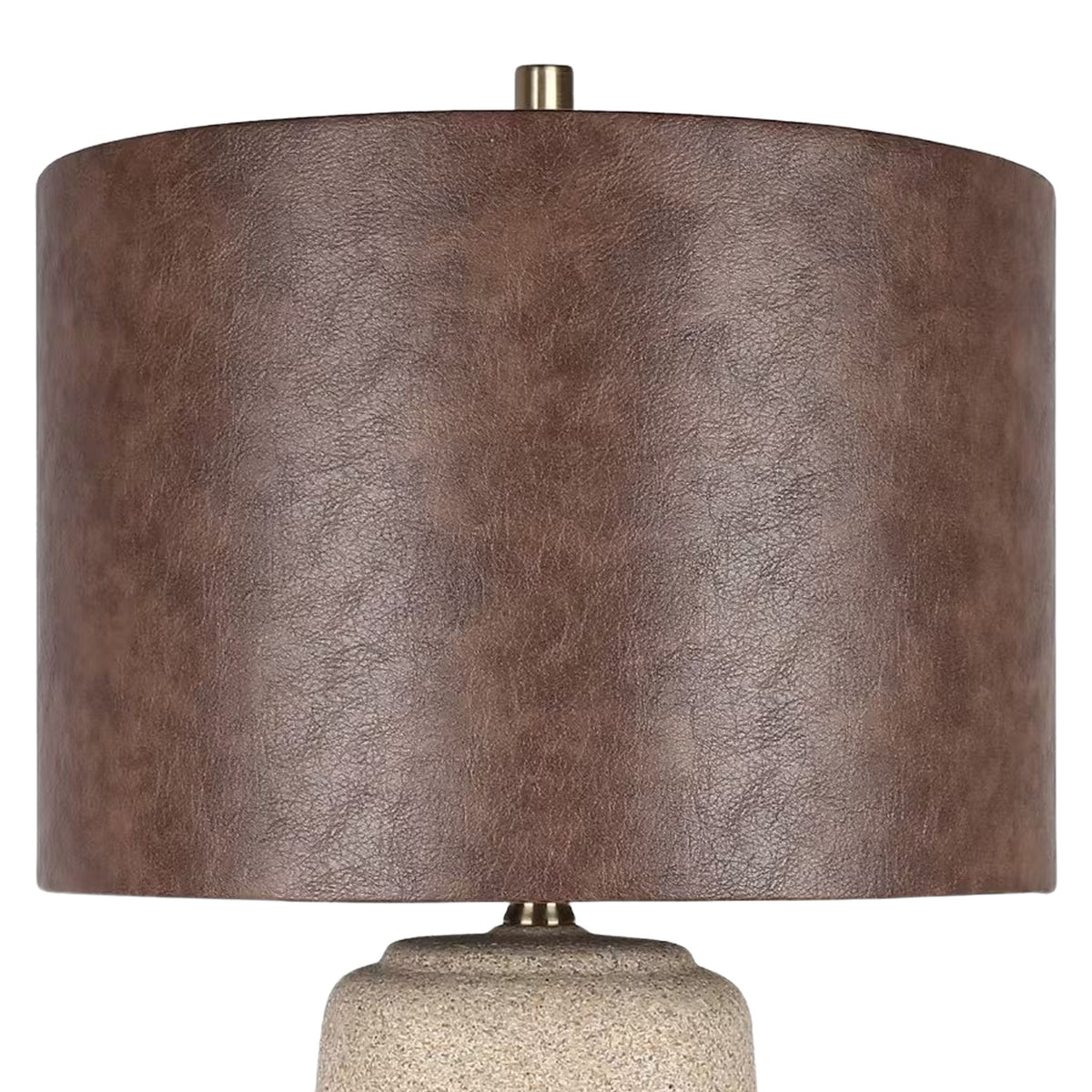 "Rustic Harmony" Ceramic Table Lamp (Set of 2) - Rock