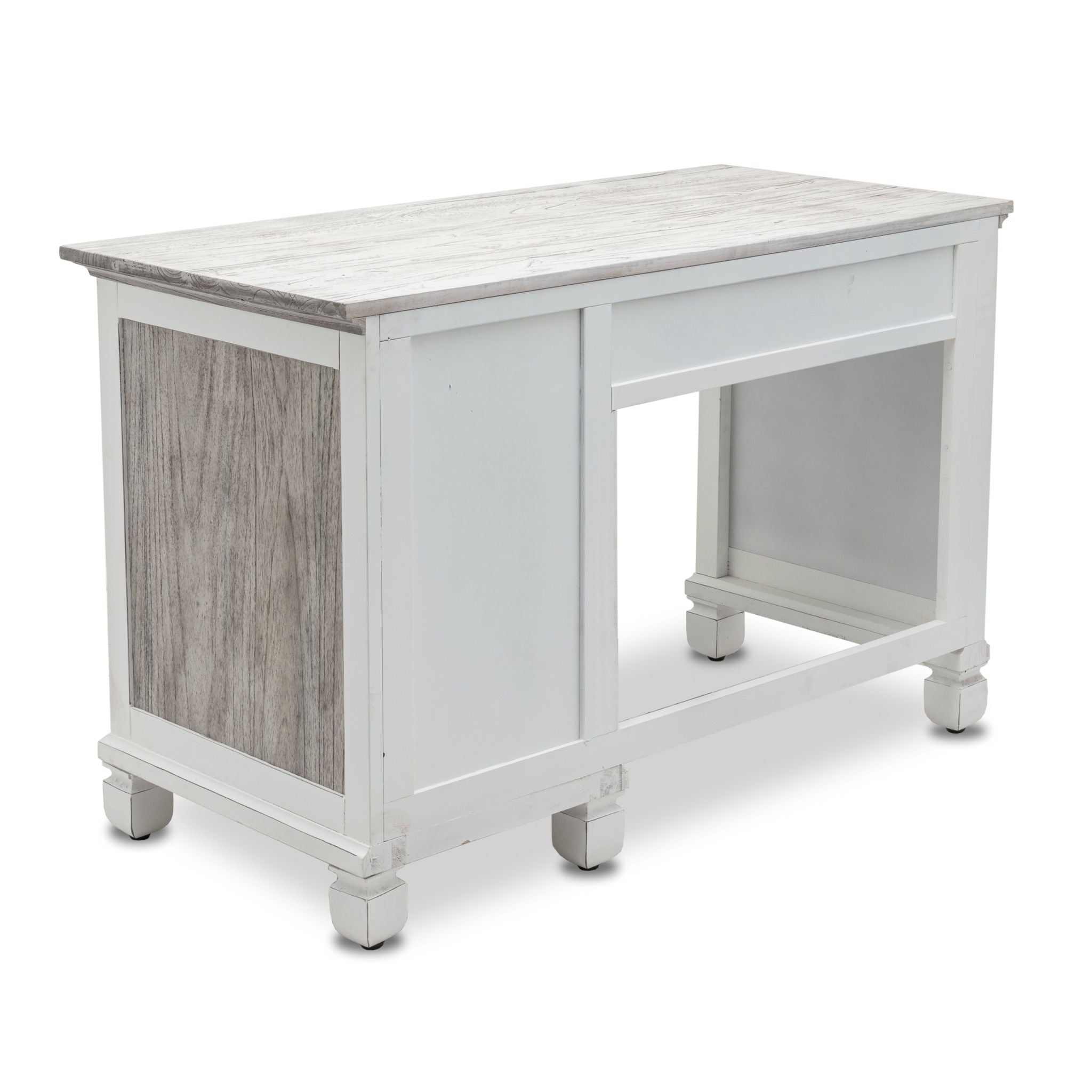 Islamorada - Desk & Chair Set - Dapple Gray / Blanc