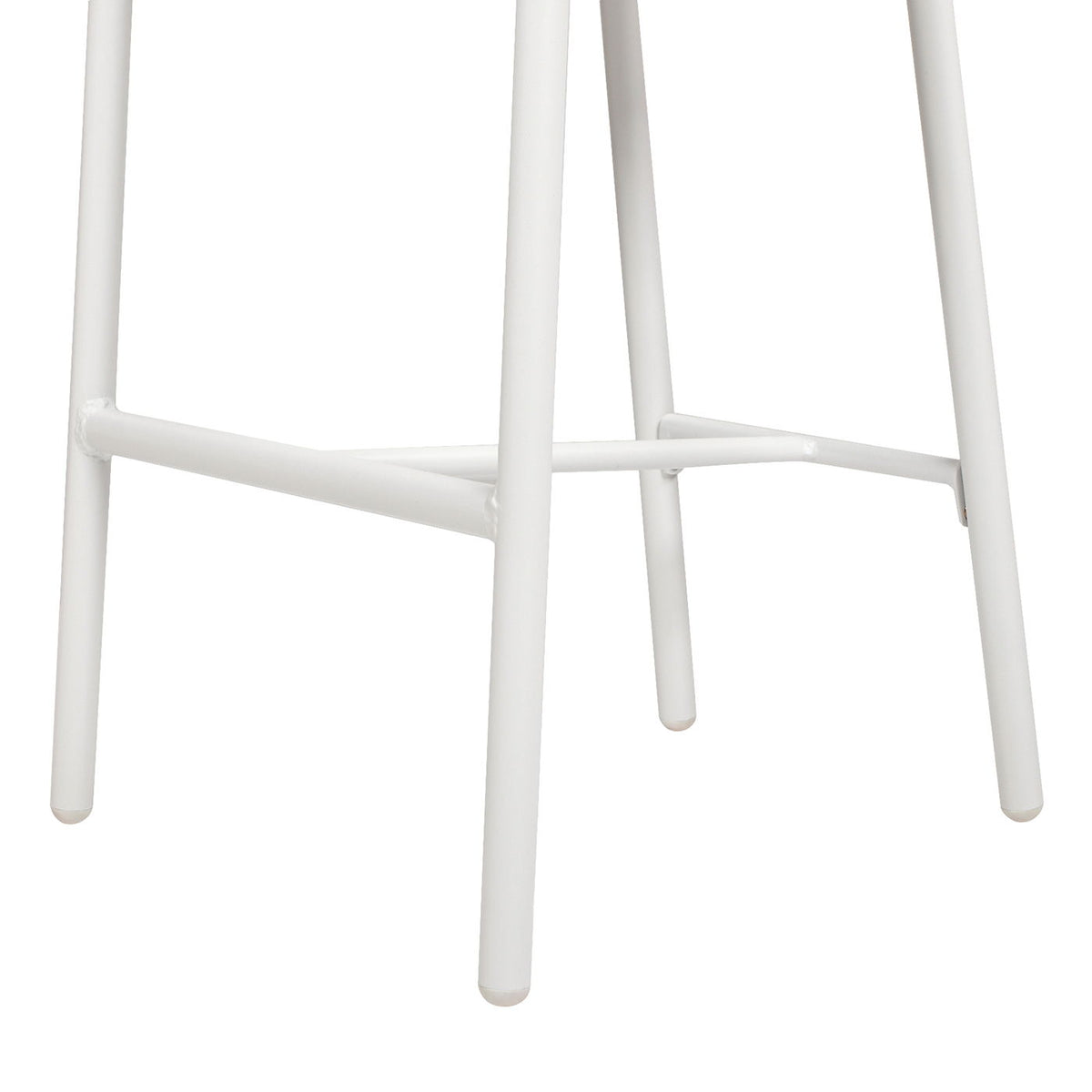 Rowan - Rope Barrel Low Back Patio Counter Stool (Set of 2) - White