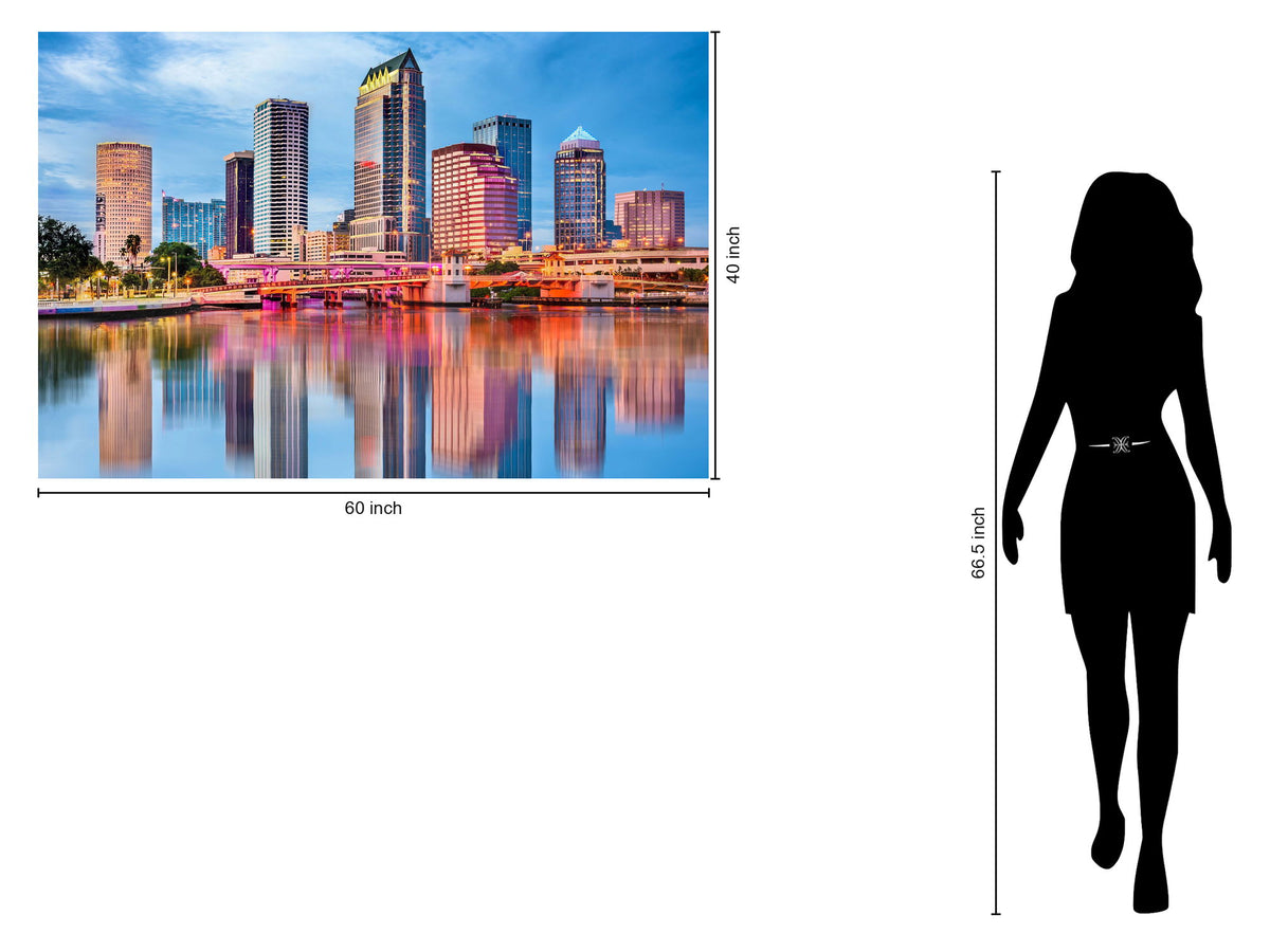 Tempered Glass With Foil - Tampa Bay - Light Blue