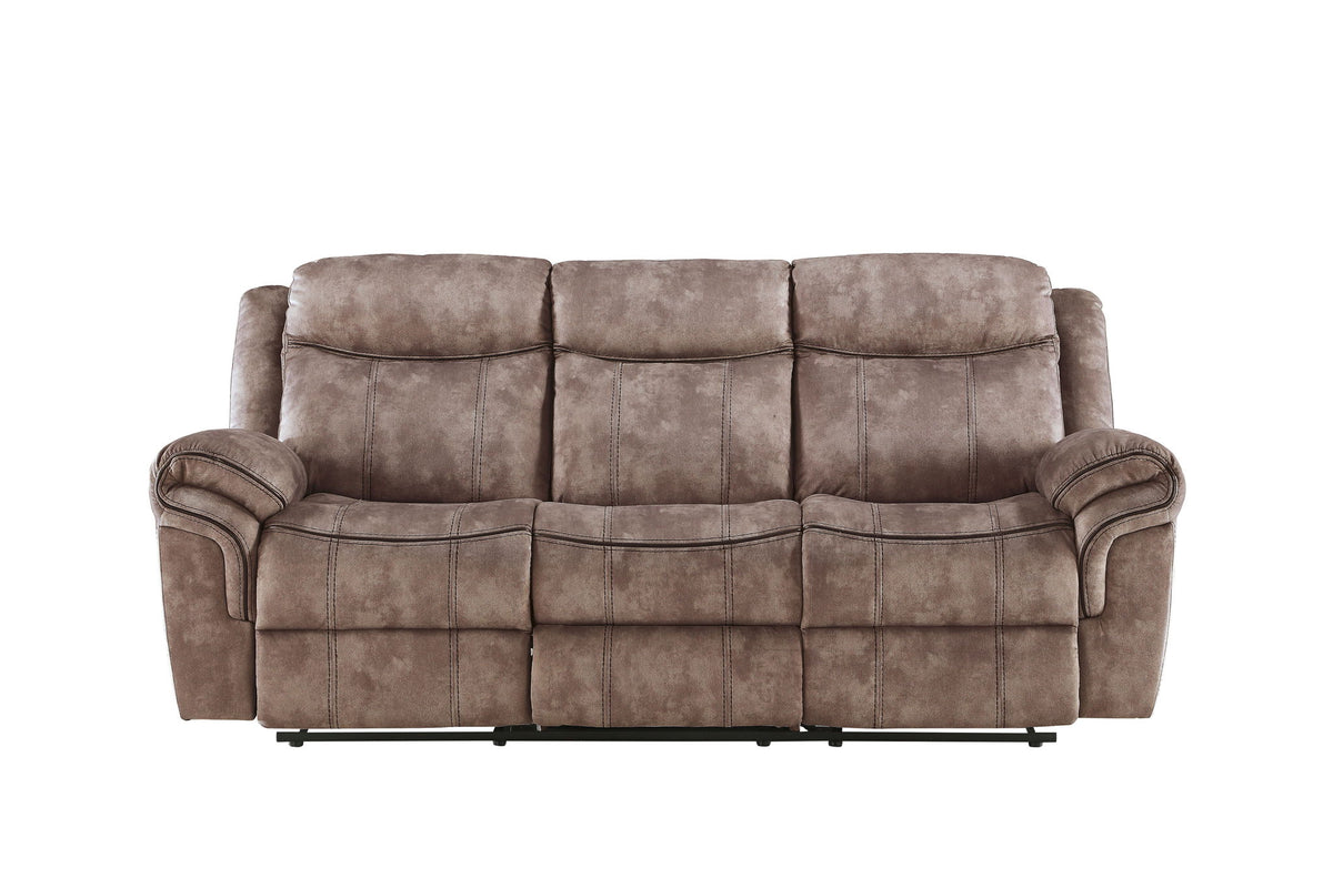 Zubaida - Two Tone Recliner Sofa With USB Port Drop Down Table
