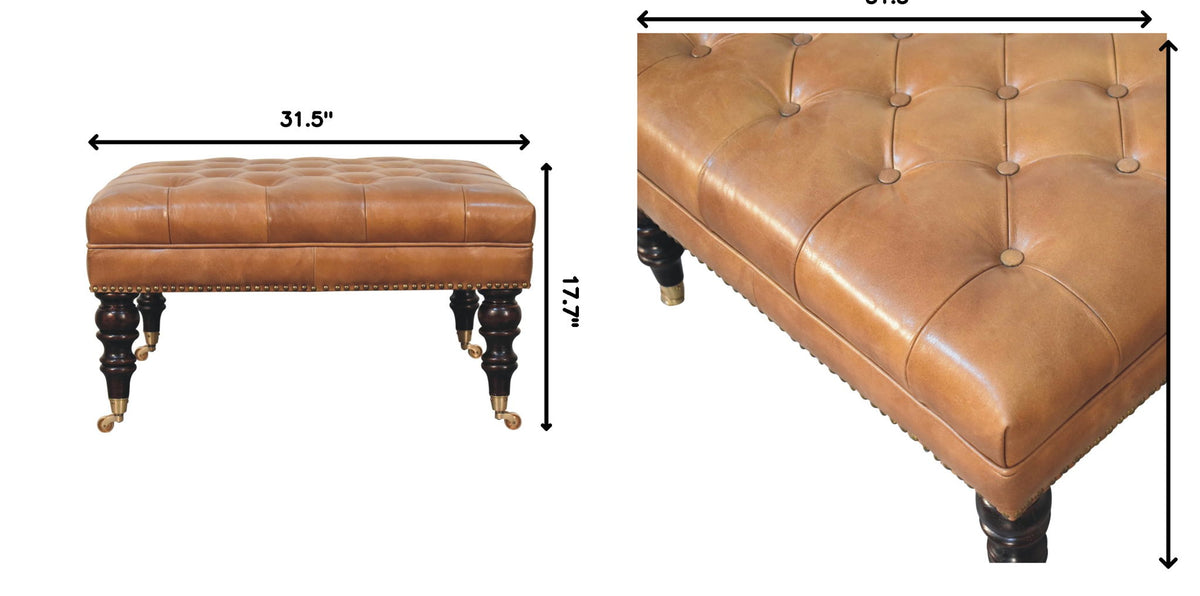 Buffalo - Ottoman With Castor Legs