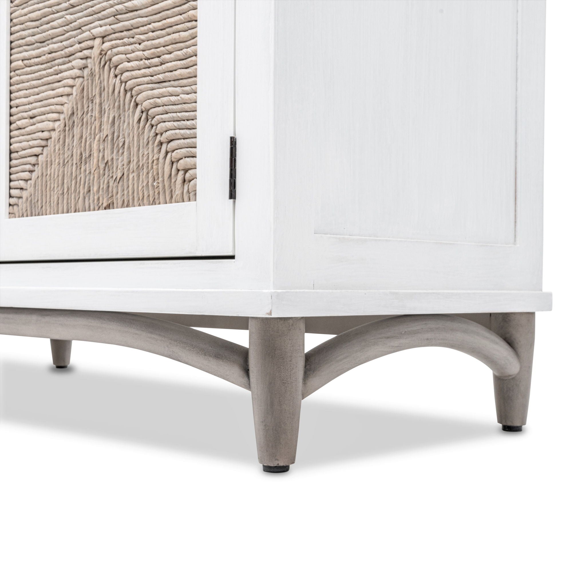 Port Royale - 4-Door Credenza - Natural / Brown / White