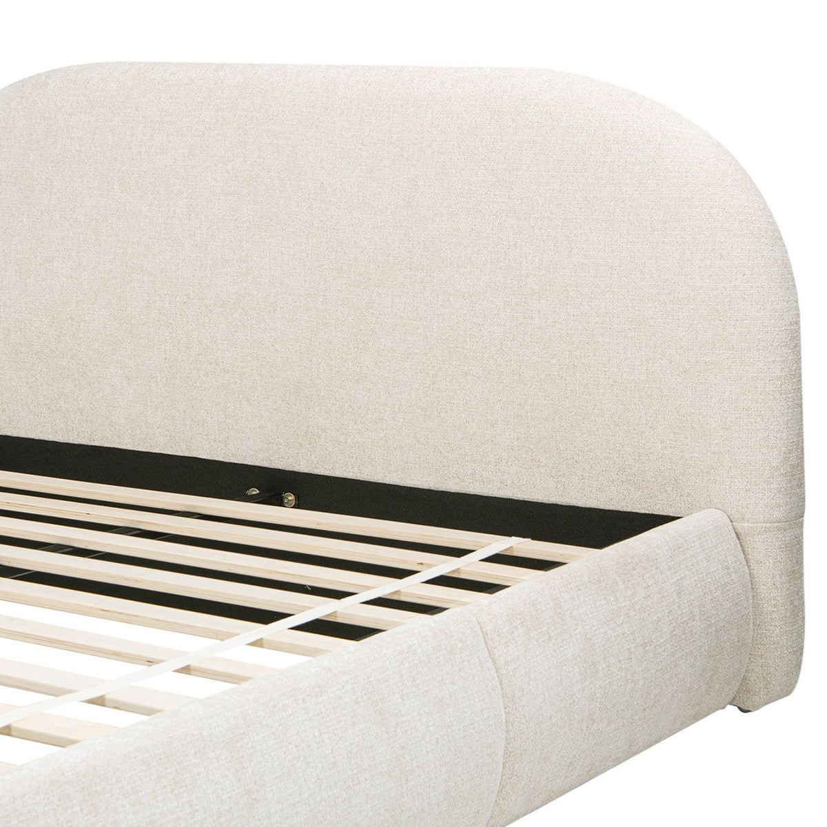Archie Puffy Grounded - Upholstered Platform Bed