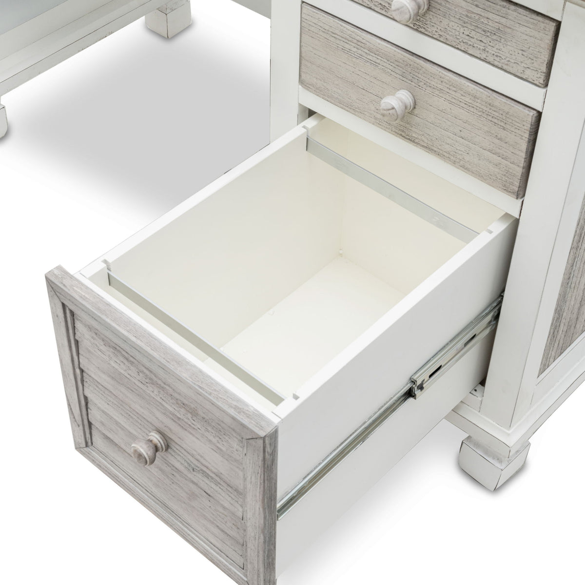 Islamorada - Desk & Chair Set - Dapple Gray / Blanc