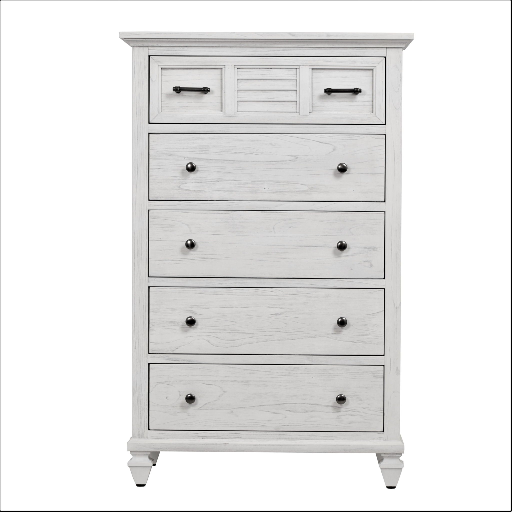 Surfside - 5 Drawer Chest - Weathered White