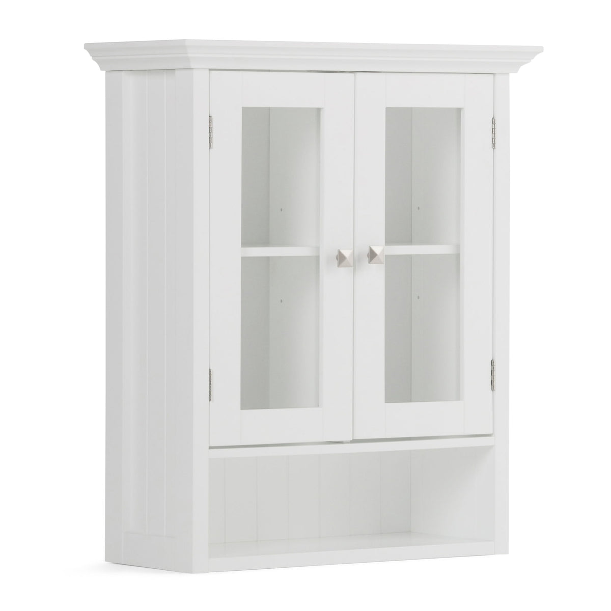Acadian - Double Door Wall Cabinet - Pure White