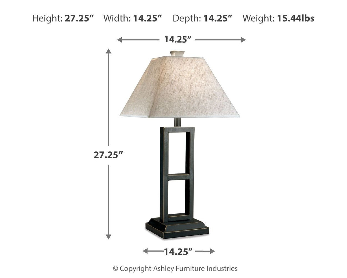 Deidra - Metal Table Lamp (Set of 2) - Black