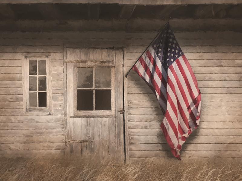 Rustic American Farmhouse By Lori Deiter (Framed Small) - Light Brown