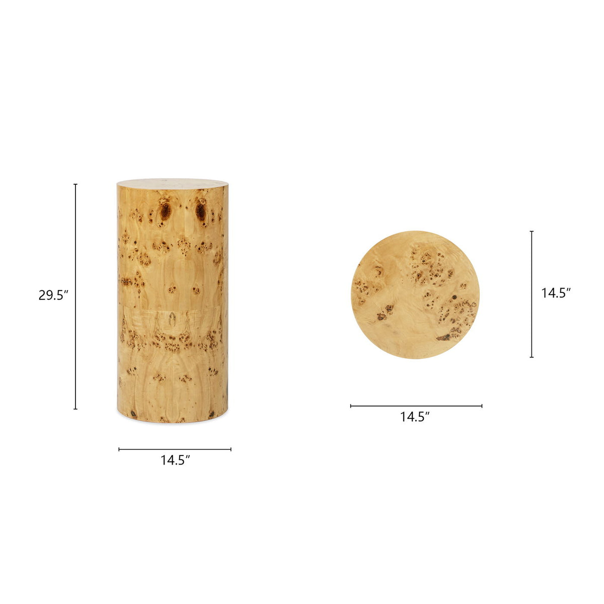 Nebula - Accent Pillar Side Table