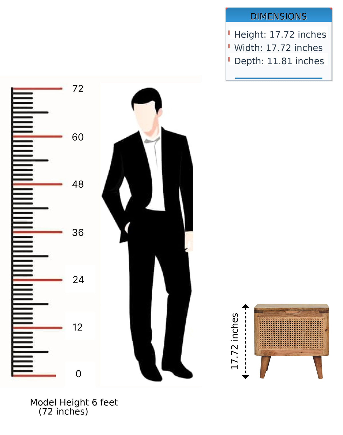 Larissa - Lid Up Storage Stool - Oak