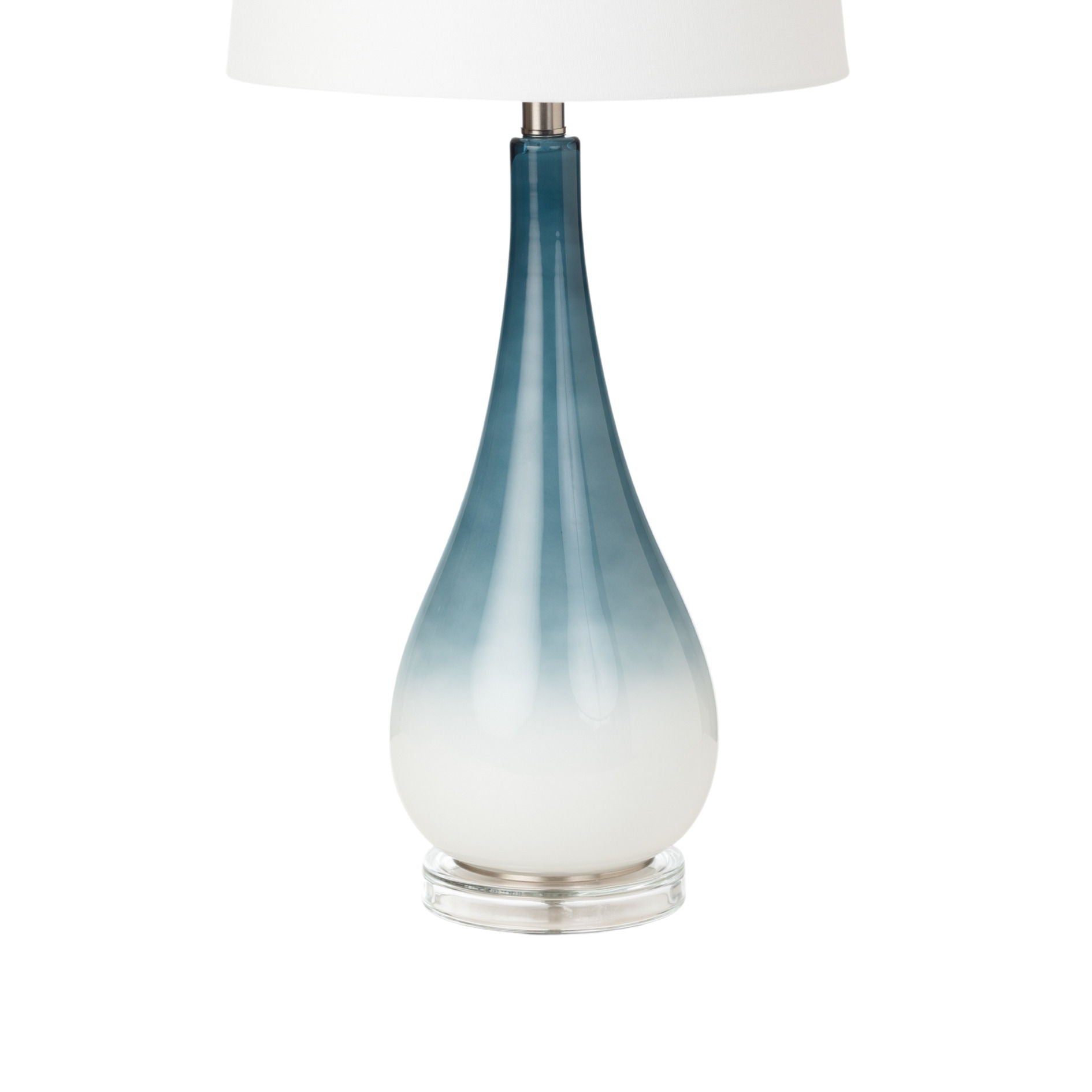 Serenity - Glass Table Lamp (Set of 2) - Blue / White