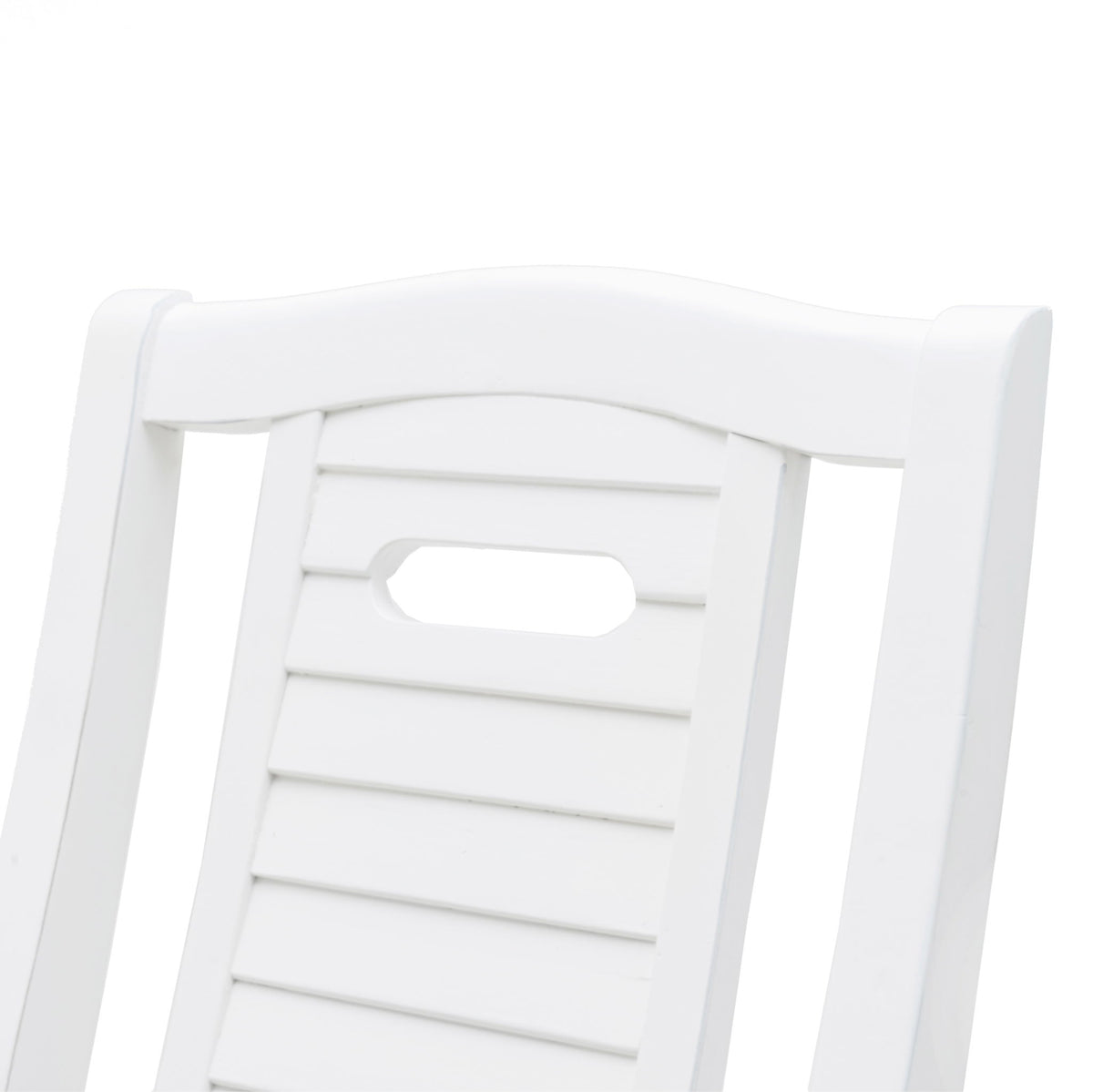 Islamorada - Shutter Back Upholstered Dining Chair (Set of 2) - Blanc / Dapple Gray