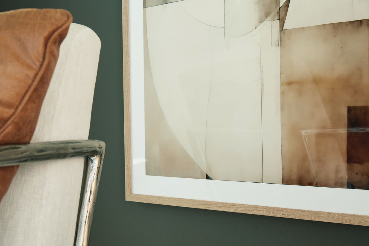 Corlain - Wall Art - Brown / Tan / White
