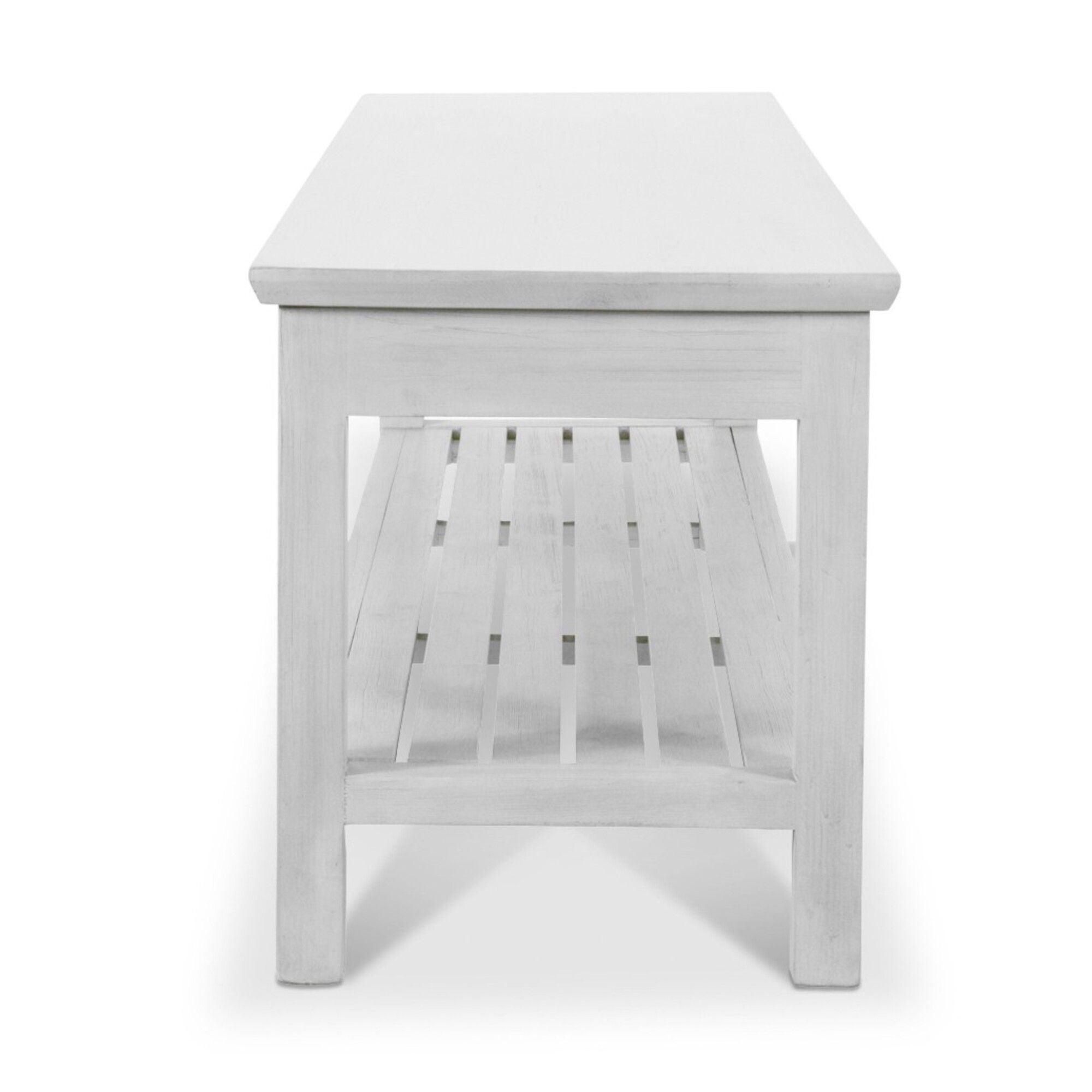Geneva - Bench - Distressed White