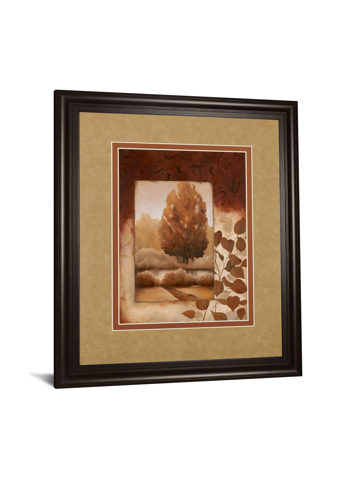 Fall Vignette Il By Carol Robinson - Framed Print Wall Art - Light Brown