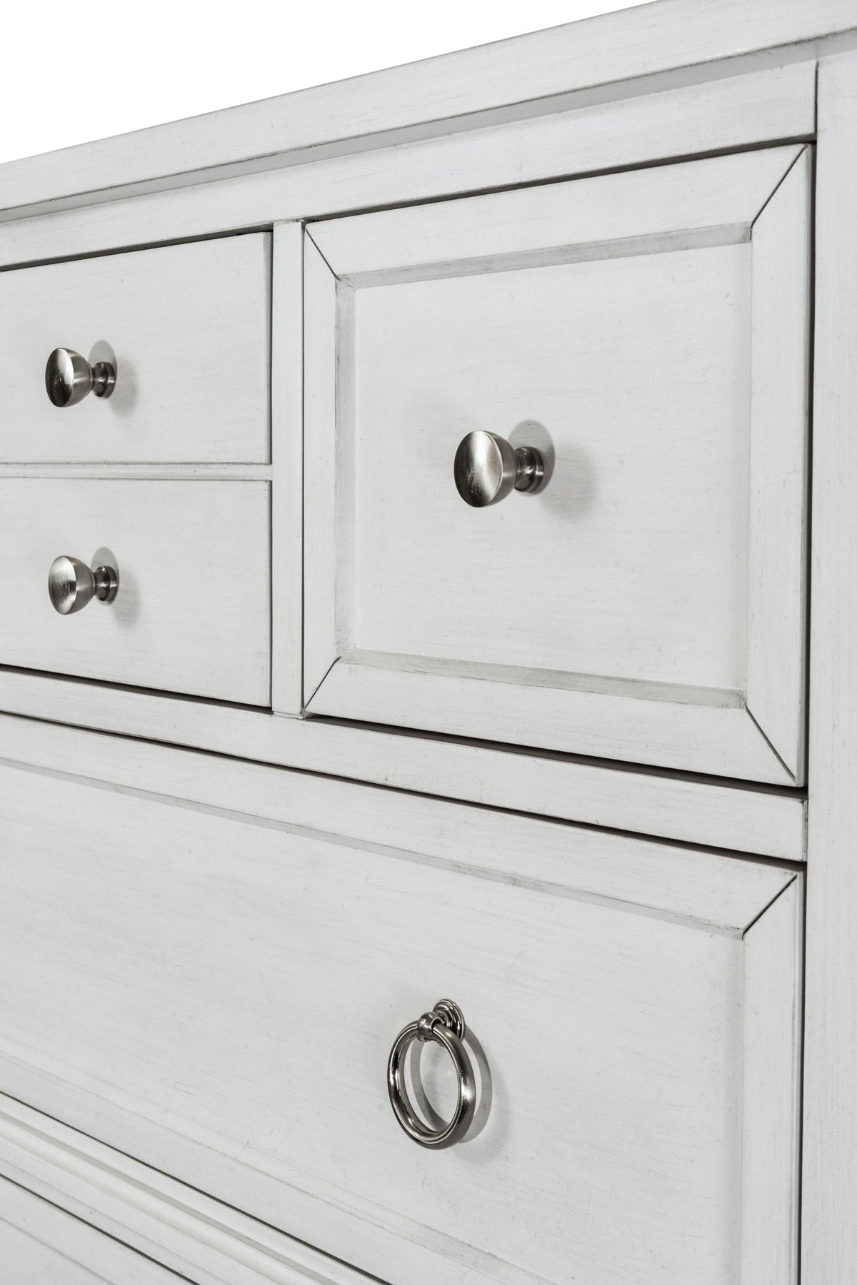 Point Breeze - 7 Drawer Chest - Fresh White With Soft Gray Glaze