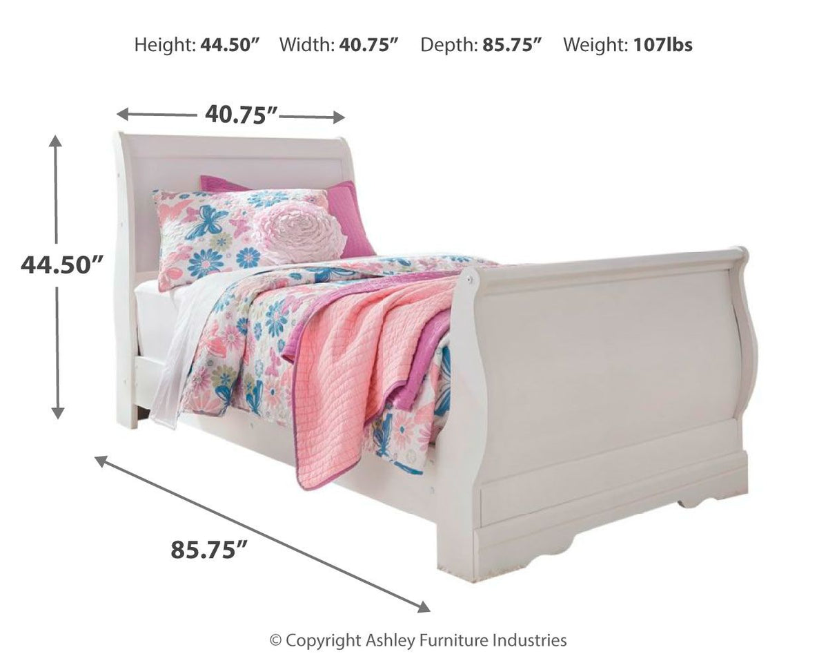 Anarasia - Sleigh Bed Set