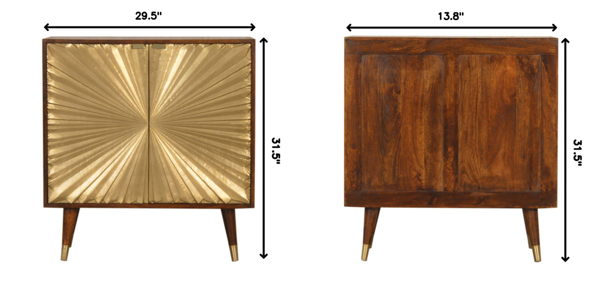 Manila - Cabinet - Gold / Brown