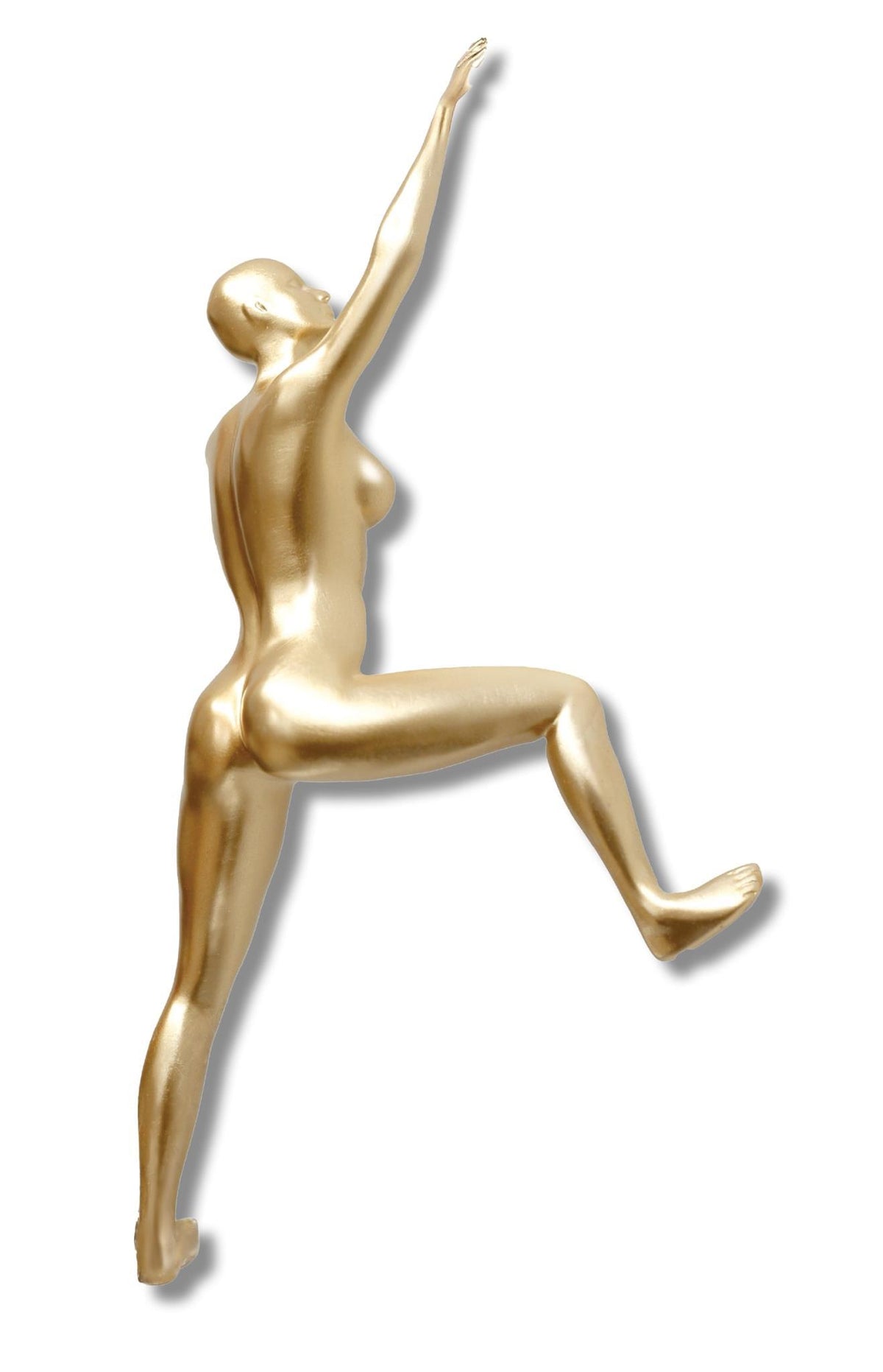 Golden Ascent Figure - 6" x 12" Sculpture - Gold