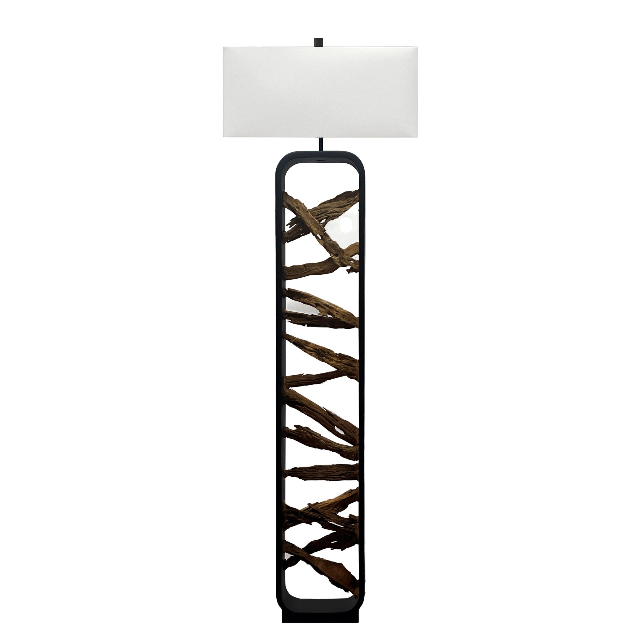 Drift - Floor Lamp - Driftwood / Black