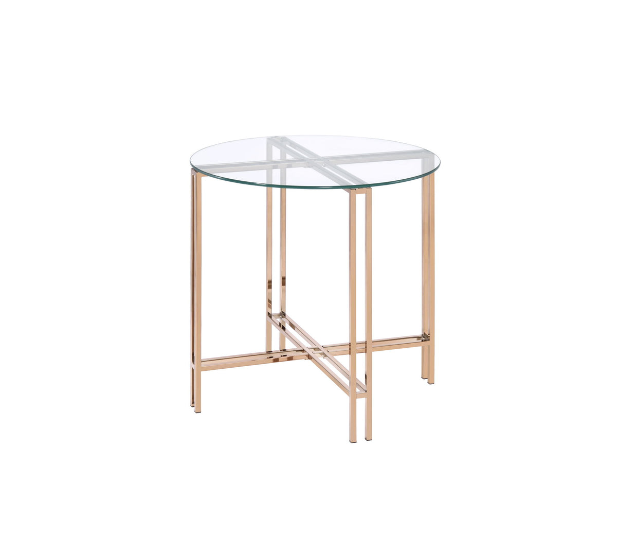 Veises - End Table - Champagne