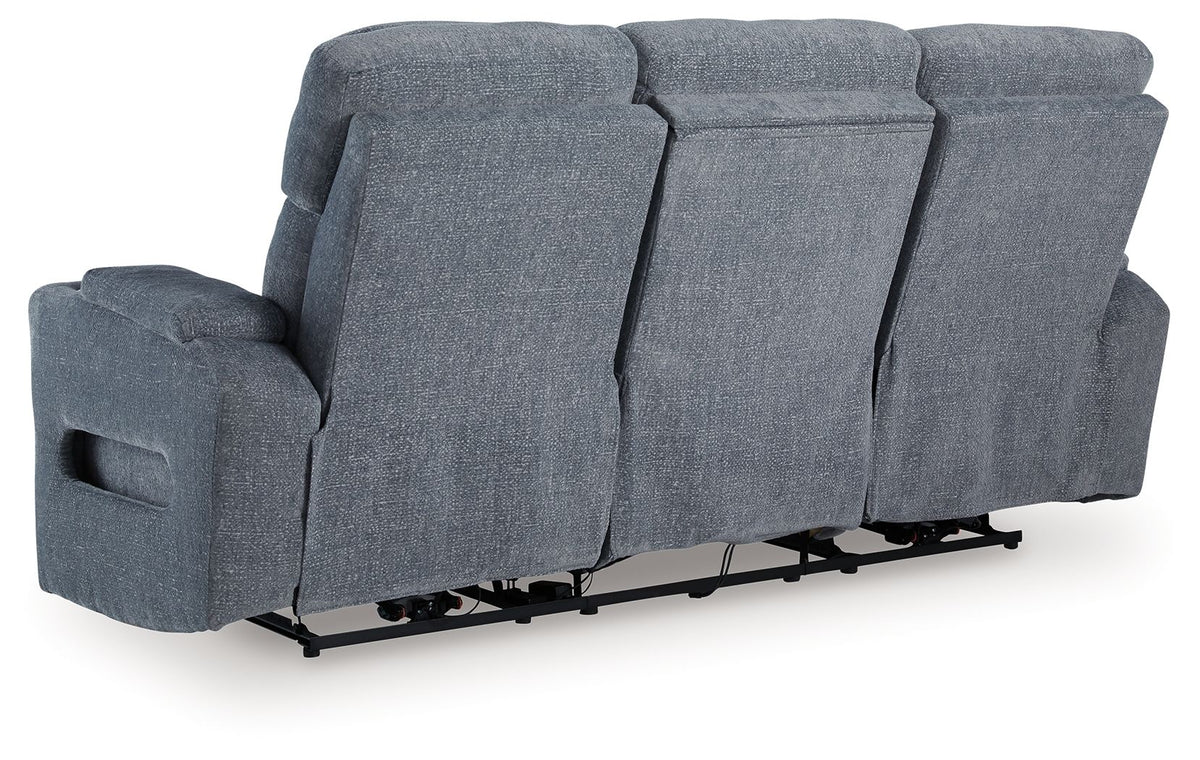 Studio Cave - Power Reclining Sofa - Steel