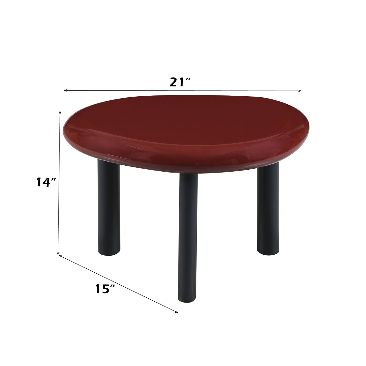 Eddie - End Table - Red