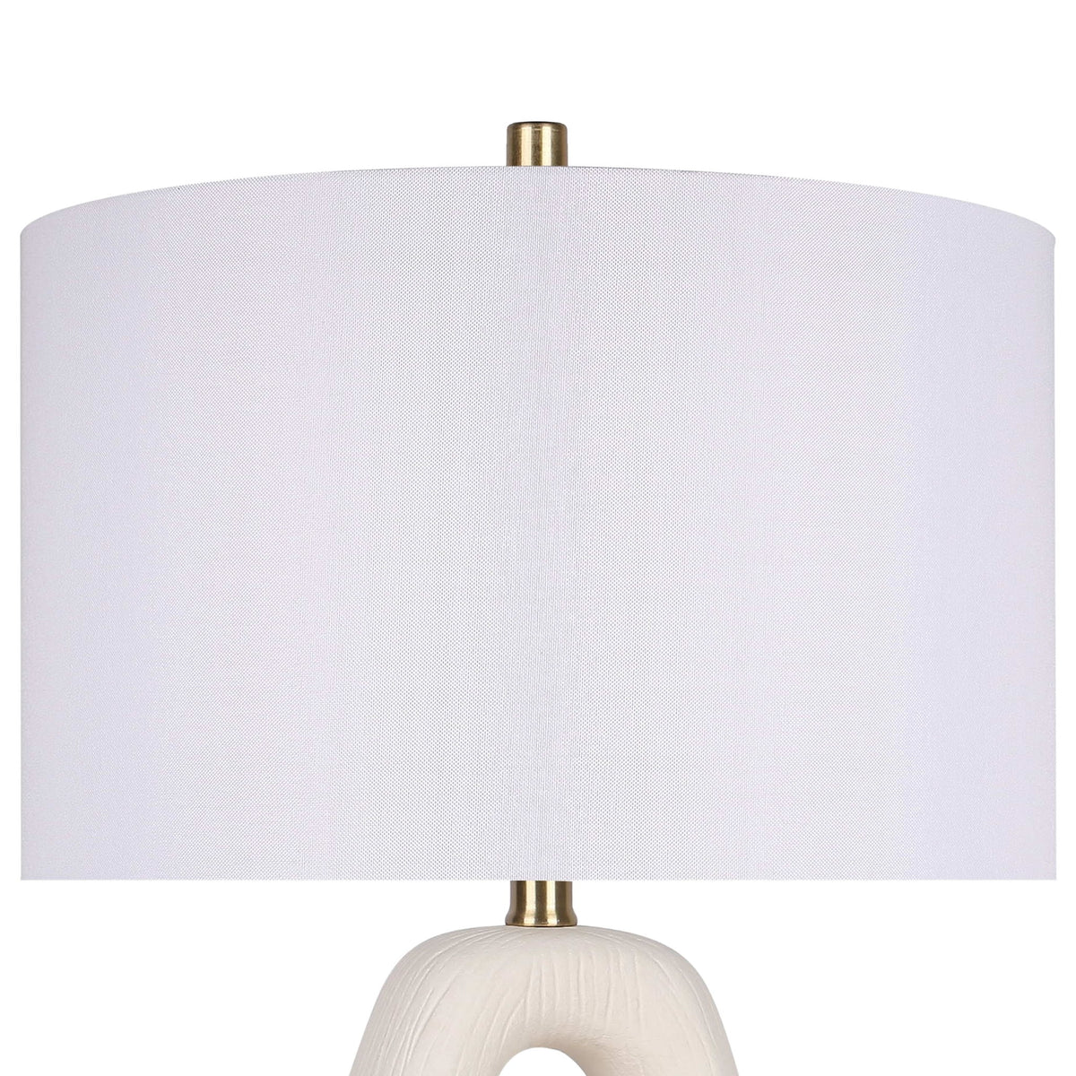 "Serenity Loop" Ceramic Table Lamp (Set of 2) - Textured White