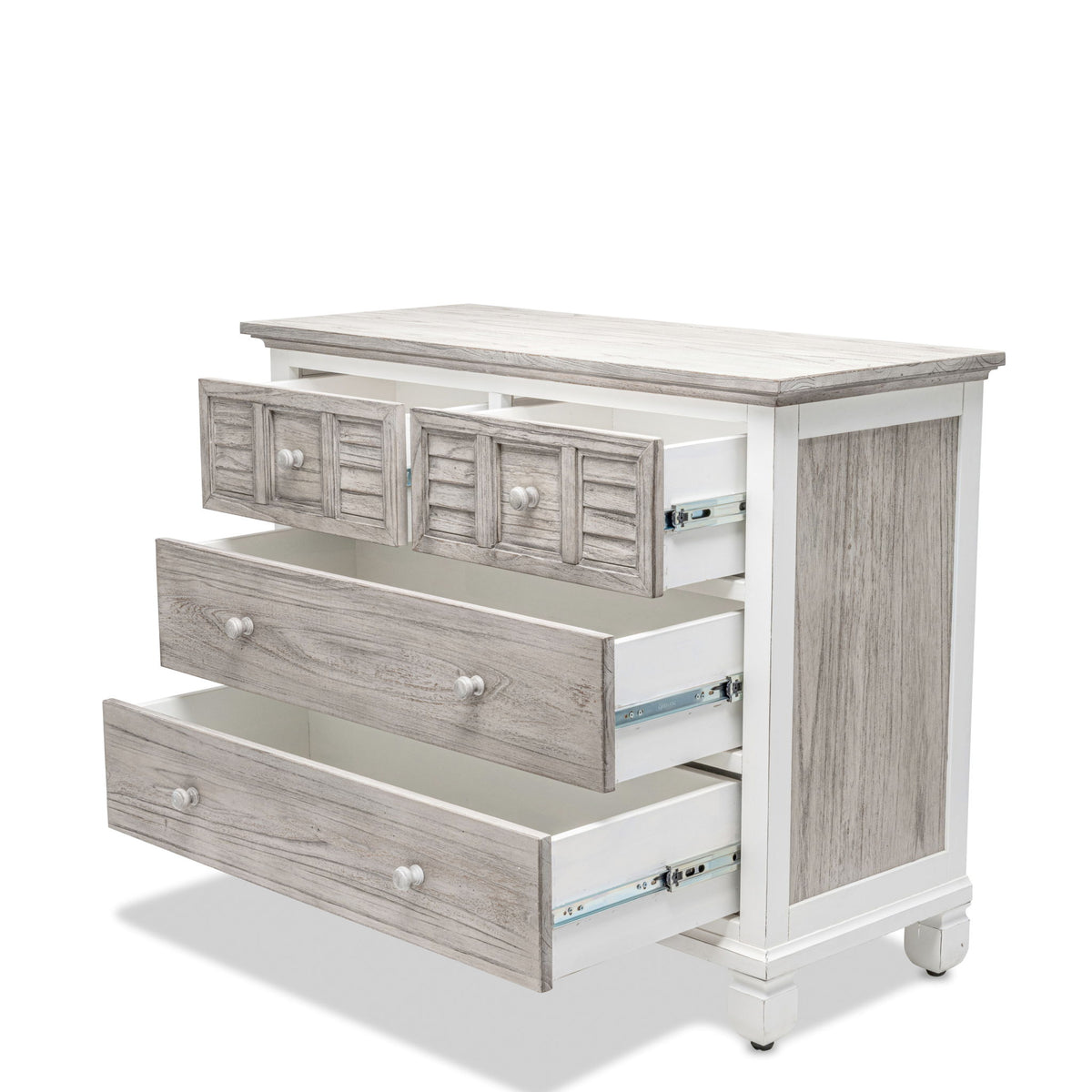 Islamorada - 4 Drawer Chest - Dapple Gray / Blanc