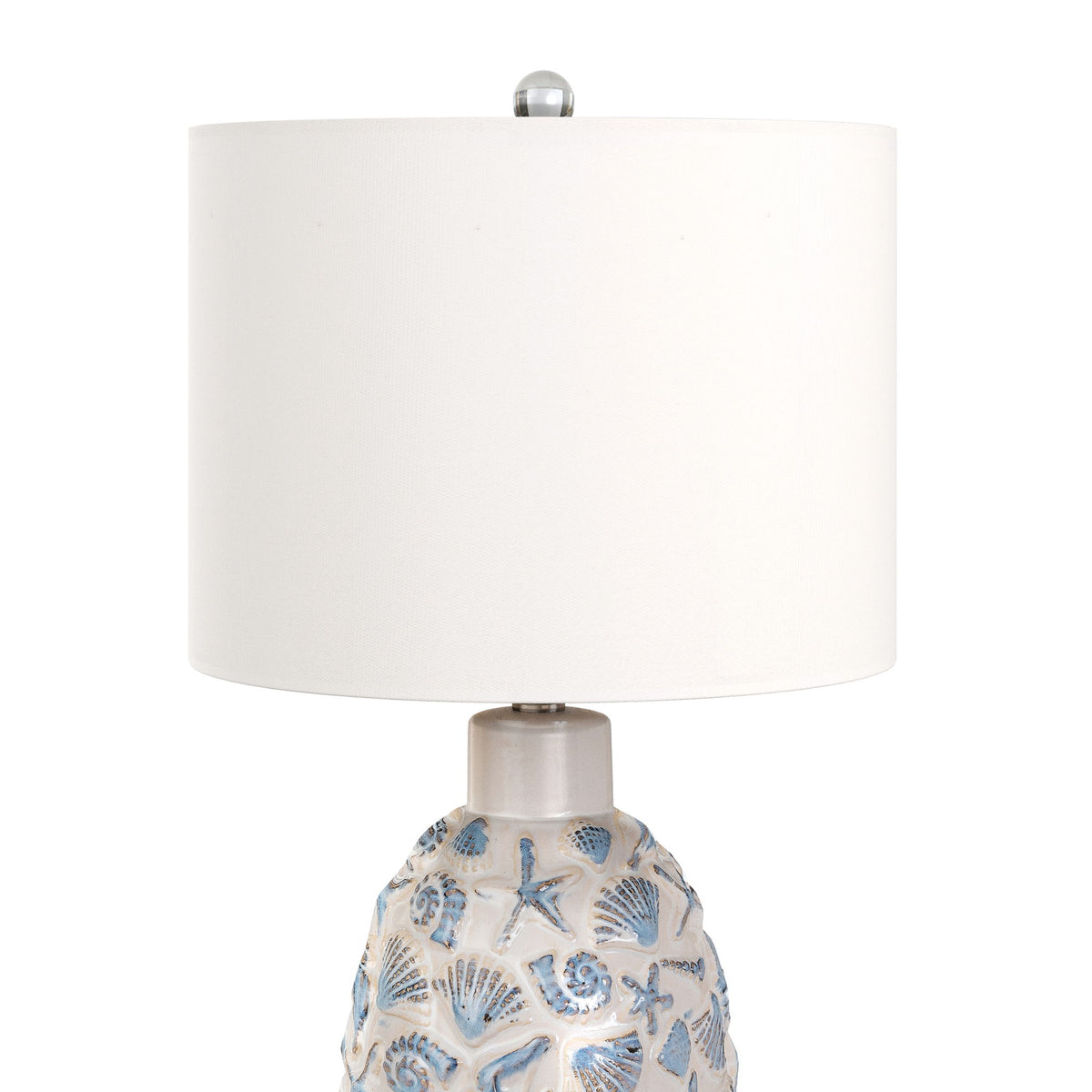 Jenny - Ceramic Table Lamp (Set of 2) - White / Blue
