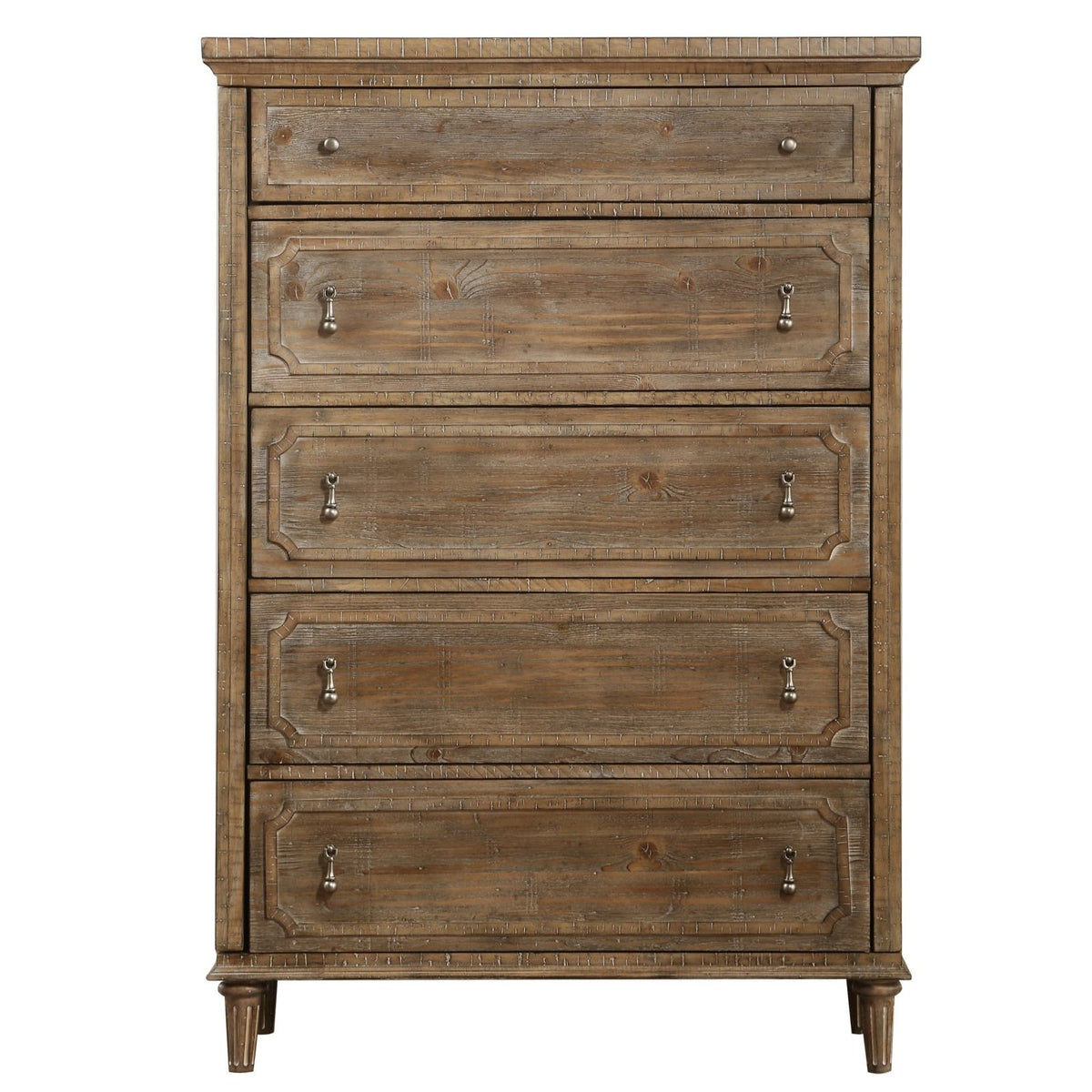 5 Drawer Chest With Construction - Taupe
