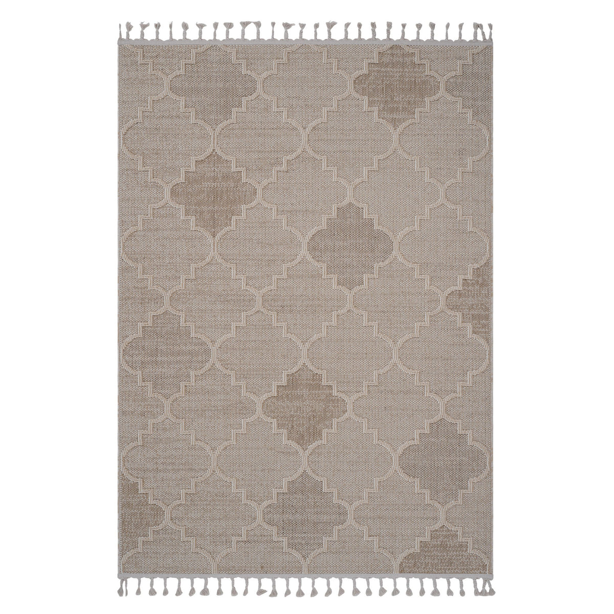 Guros - 6' X 9' Trellis Indoor / Outdoor Area Rug - Cream