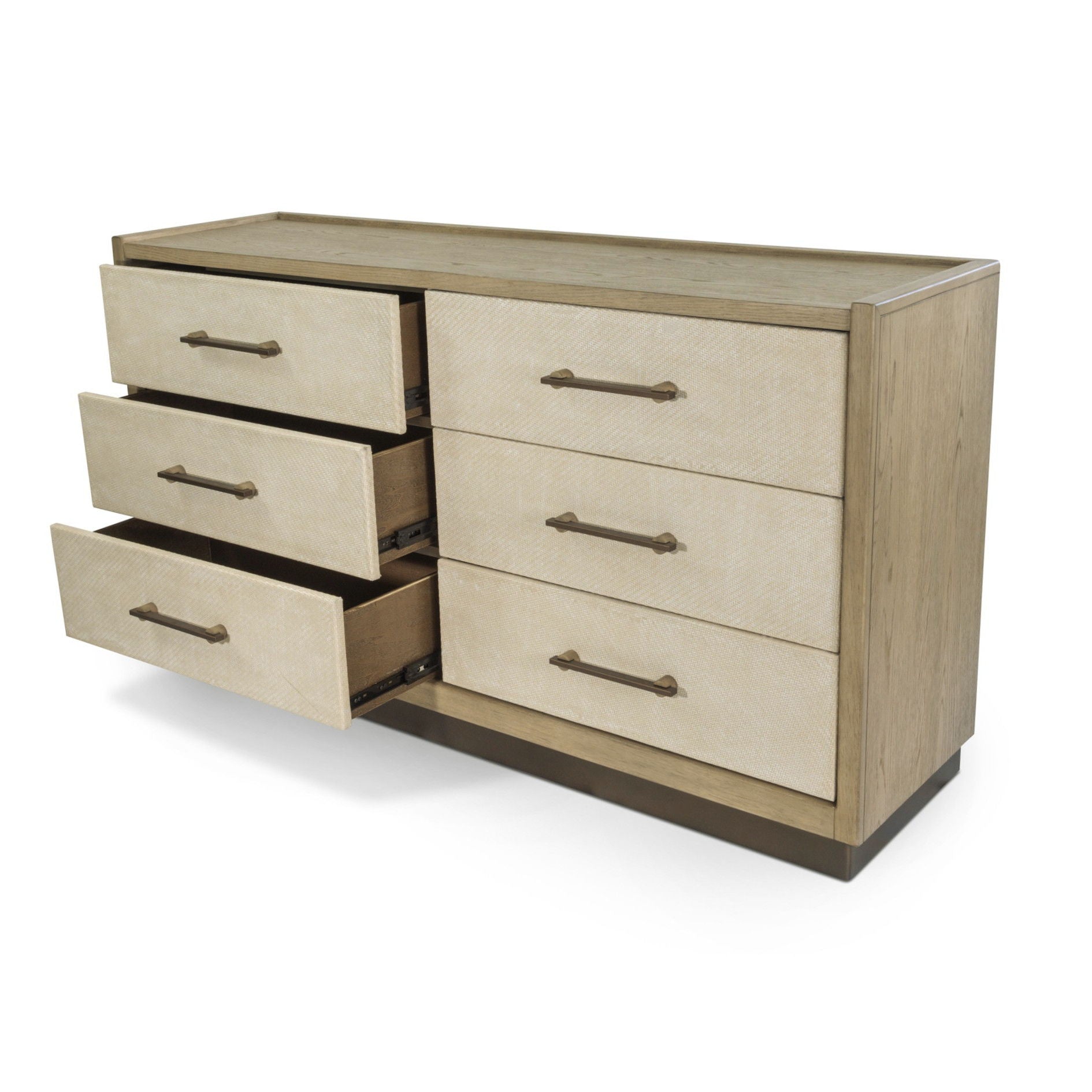 Rio Vista - Woven 6 Drawer Dresser - Muted Earth Tones / Clay