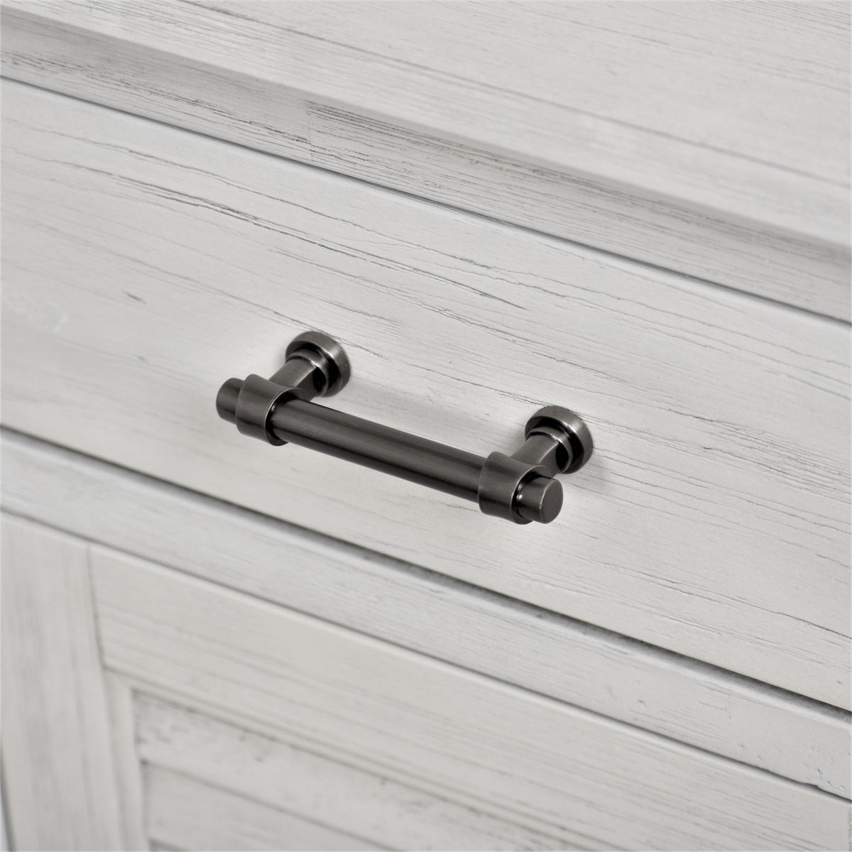 Surfside - 6 Drawer / 2 Door Dresser - Weathered White