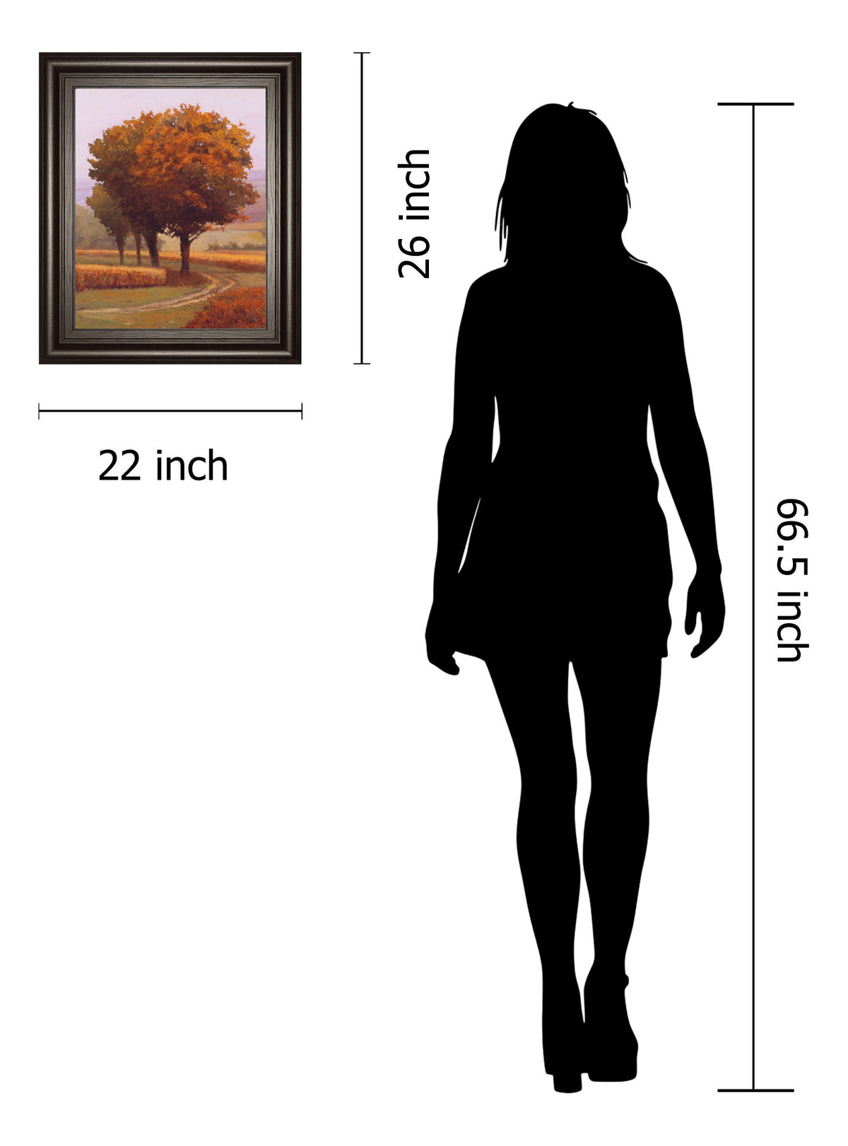 Charmony By Lovelace - Framed Print Wall Art - Orange