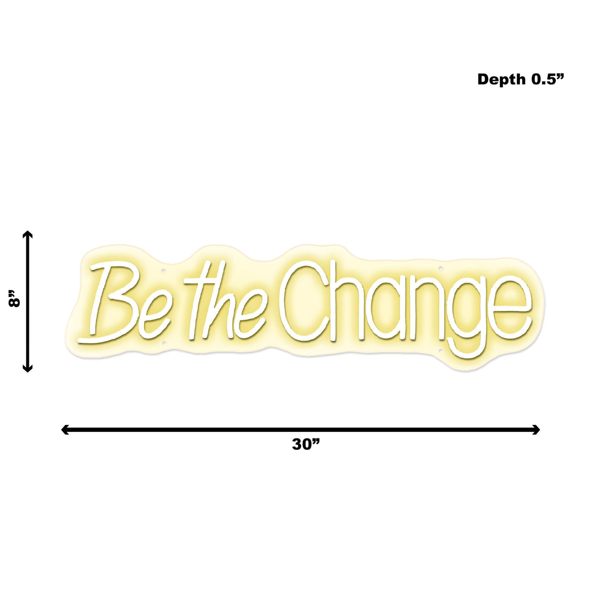 Neon Be The Change - Yellow
