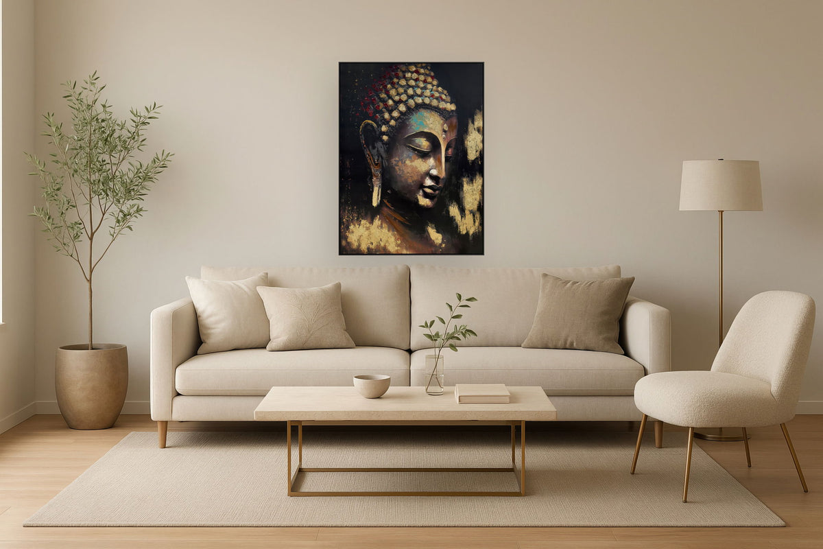 Buddha On Black - Black