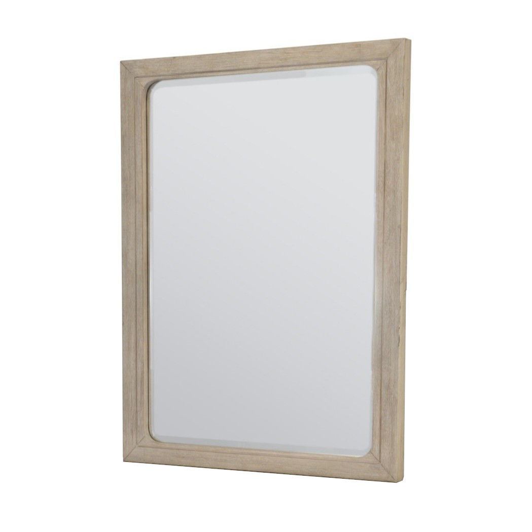Cape May - Rectangular Dresser Mirror - Glazed Driftwood