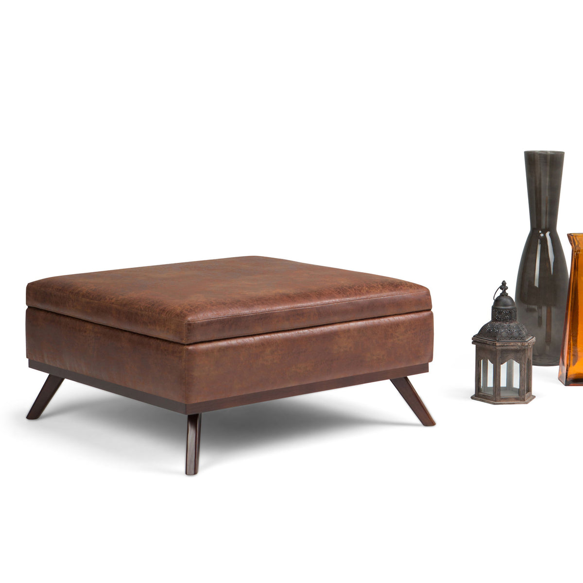 Owen - Multifunctional Square Coffee Table Storage Ottoman