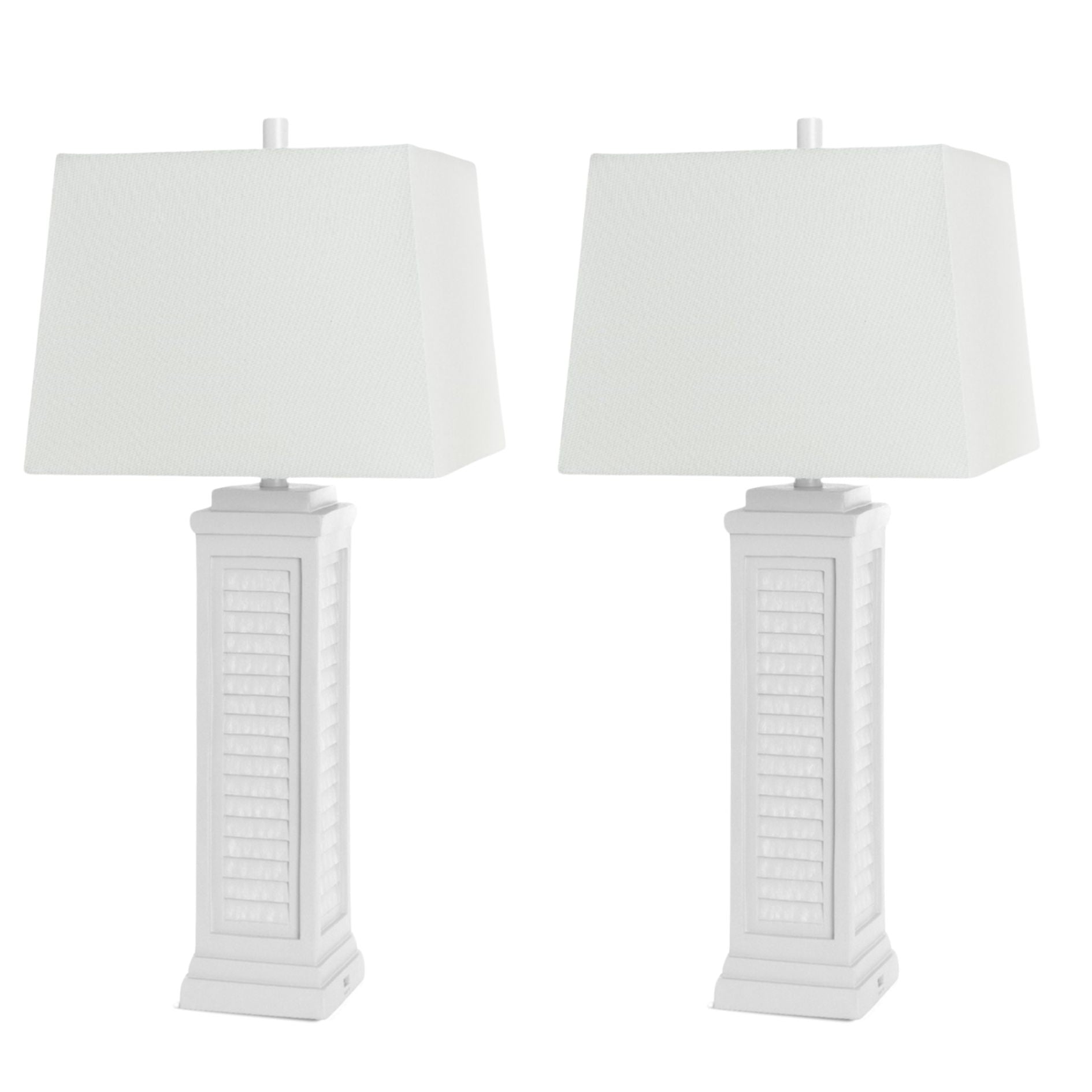 Shutter - Table Lamp With USB (Set of 2)