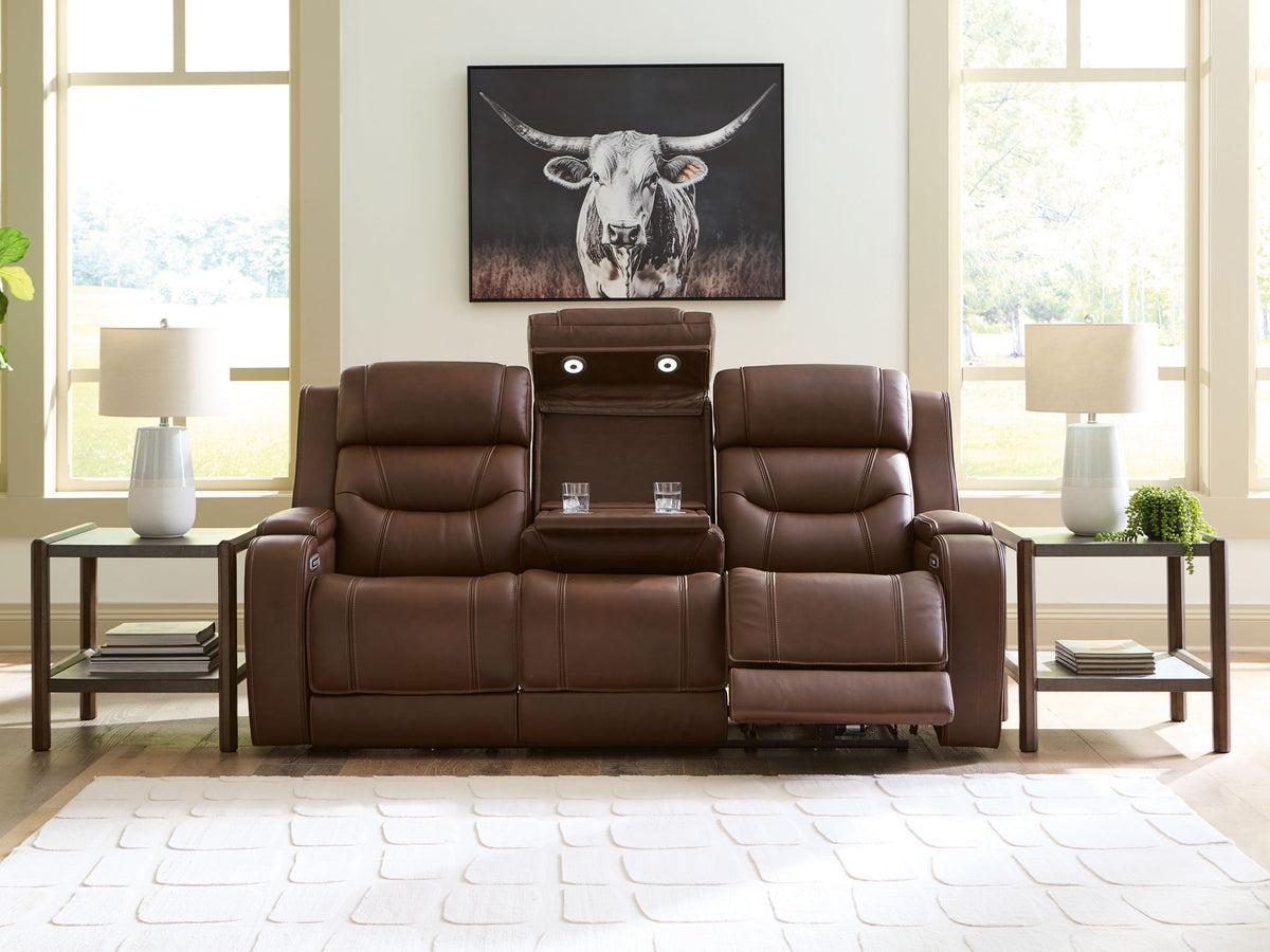 Knightington - Power Reclining Sofa With Audio Seating