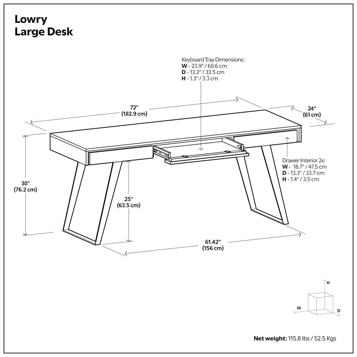 Lowry - Handcrafted Desk