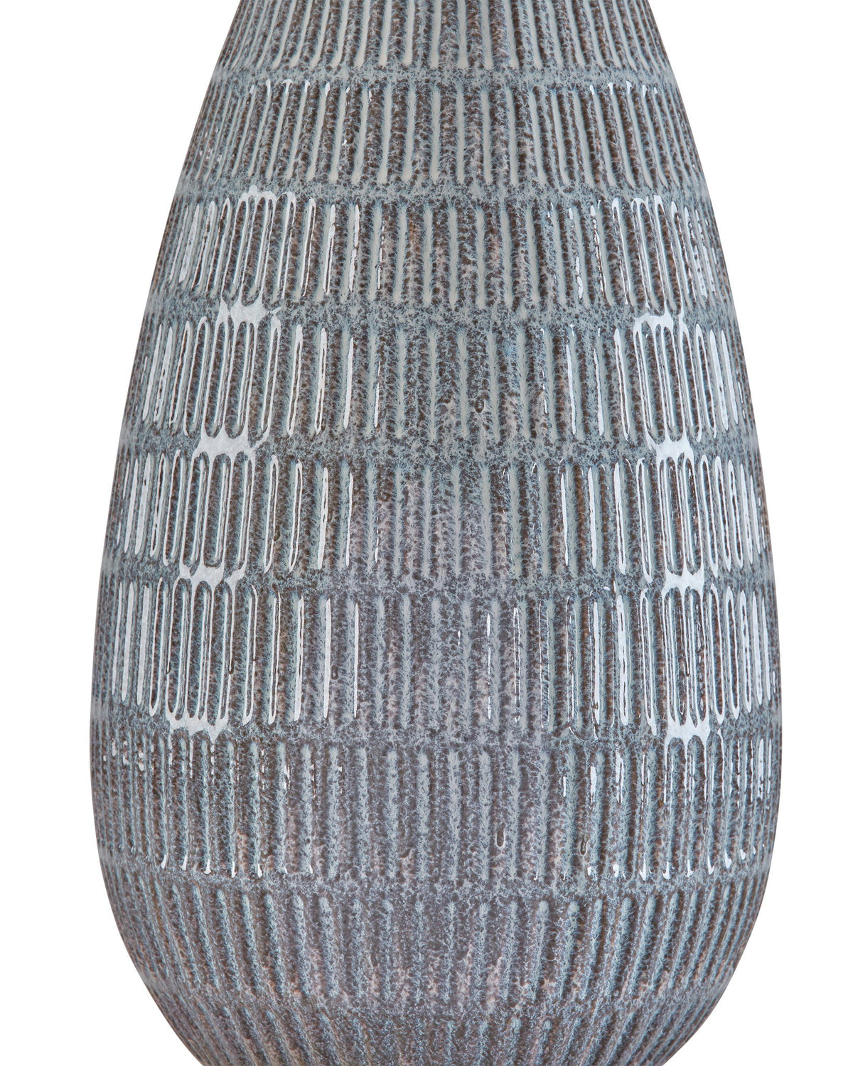 Kaidins - Ceramic Table Lamp - White / Blue