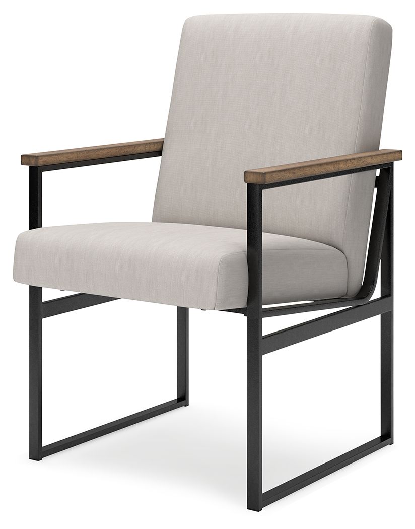 Montia - 3 Pc. - Home Office Desk, Desk Chair, Bookcase - Light Brown